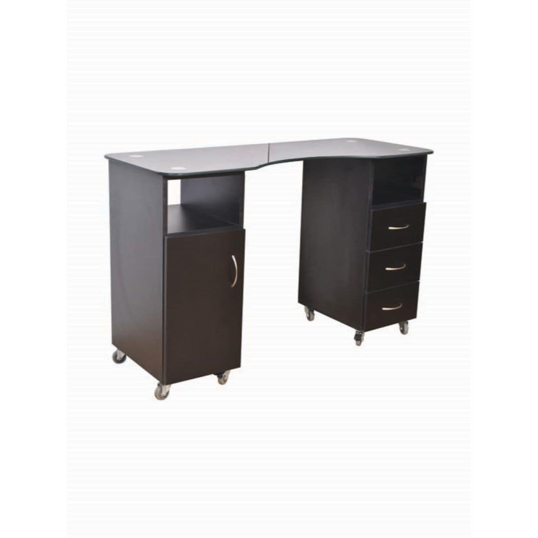 שולחן בניית ציפורניים משטח זכוכית