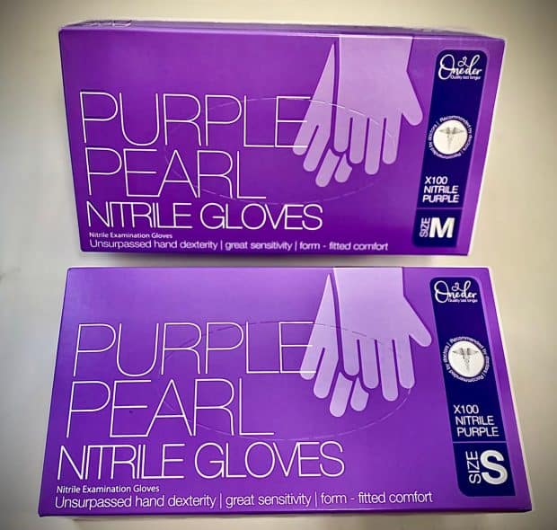 ONEDER כפפות ניטריל סגול - 6 גרם